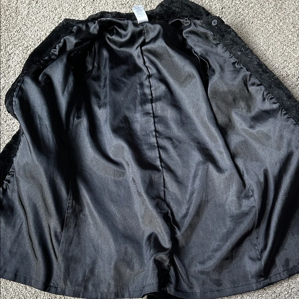 Gymboree Velvet Coat with Faux fur trim and embroidery‎